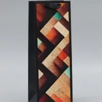 Пакет ламинированный под бутылку &laquo;Абстракция&raquo;, 13&times;36&times;10 см