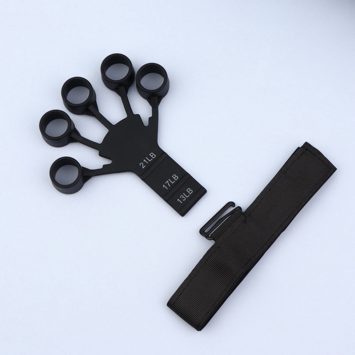 Массажёр для разработки рук и пальцев, с манжетом, 8 × 14 × 2,8 см, цвет чёрный Массажёр для разработки рук и пальцев, с манжетом, 8 × 14 × 2,8 см, цвет чёрный