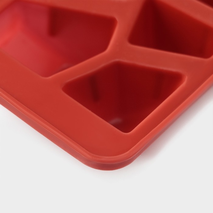 Форма для льда Доляна «Дроблёный лёд», силикон, 23,5×7×2,5 см, 15 ячеек (3,8×2,5 см), цвет МИКС Форма для льда Доляна «Дроблёный лёд», силикон, 23,5×7×2,5 см, 15 ячеек (3,8×2,5 см), цвет МИКС