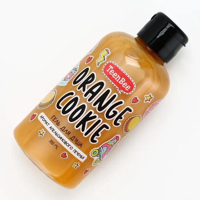 Гель для душа женский, 300 мл, аромат апельсинового печенья, TeenBee