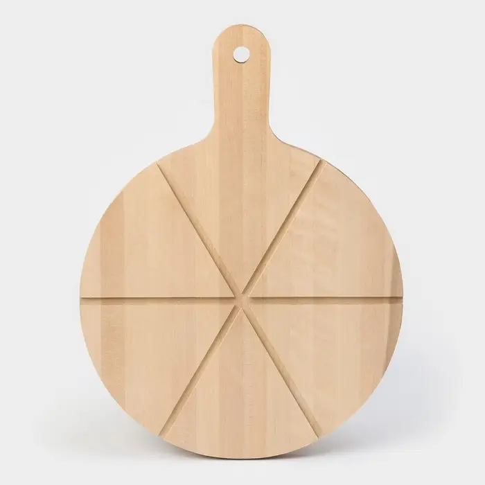 Доска для пиццы деревянная Adelica &laquo;Итальяно&raquo;, 6 кусков, d=32 см, толщина 1.8 см, берёза