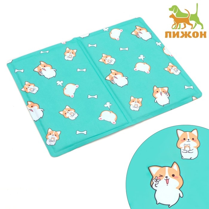 Коврик охлаждающий (гель), 50 х 40 см, корги Коврик охлаждающий (гель), 50 х 40 см, корги