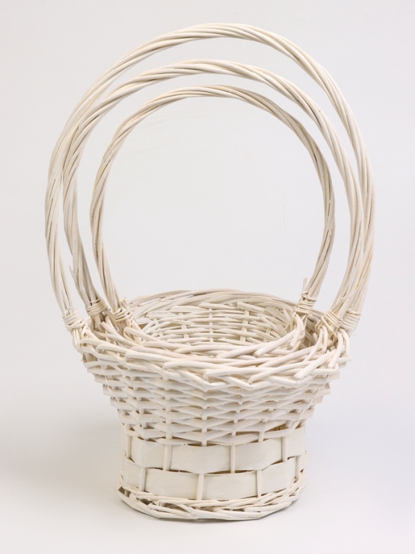 Набор 3 шт корзин плетеных 28х28х16, 22х22х15, 19х19х14 см, плетеная ручка h=_ см, серый Набор 3 шт корзин плетеных 28х28х16, 22х22х15, 19х19х14 см, плетеная ручка h=_ см, серый