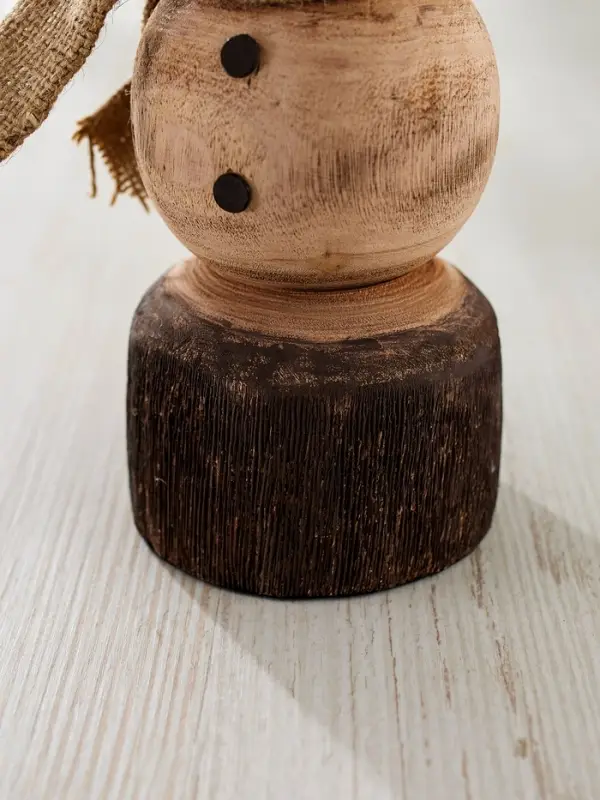 Сувенир новогодний &laquo;Снеговик&raquo;, 11.5&times;11.5&times;25.5 см, манговое дерево