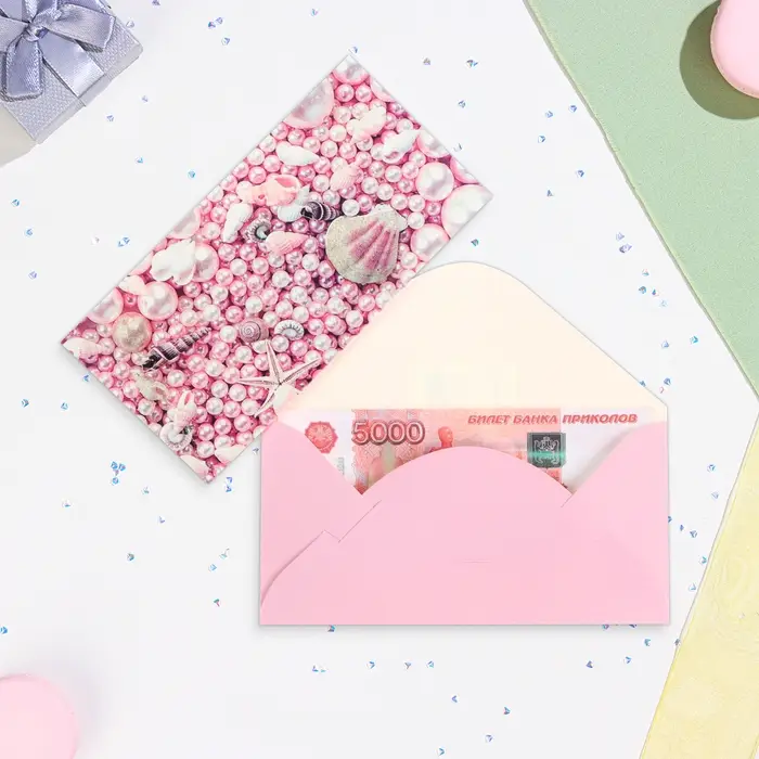 Конверт для денег &laquo;Универсальный&raquo; глиттер, 17&times;8.5 см