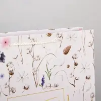 Пакет подарочный ламинированный, упаковка, Gift for you, L 28&times;38&times;9 см
