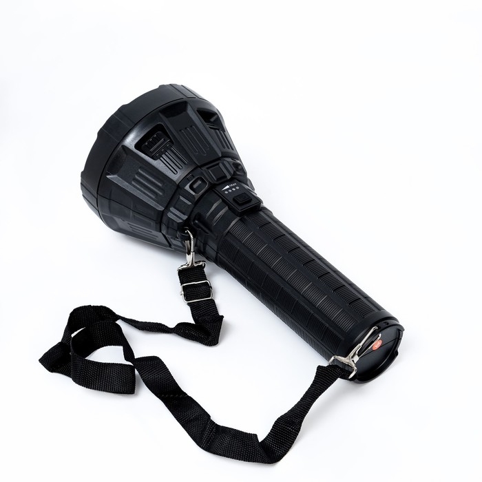 Фонарь ручной 30 Вт, 2100 лм, 4500 мАч, дальность 500 м, P70, индикатор заряда, micro USB Фонарь ручной 30 Вт, 2100 лм, 4500 мАч, дальность 500 м, P70, индикатор заряда, micro USB