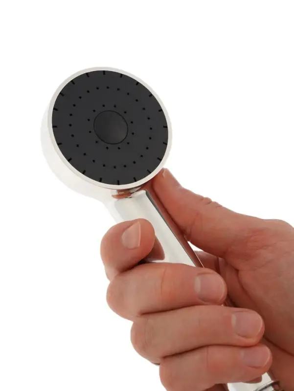 Лейка для душа ZEIN Z0210, 1 режим, d=60 мм, пластик, хром с черной вставкой