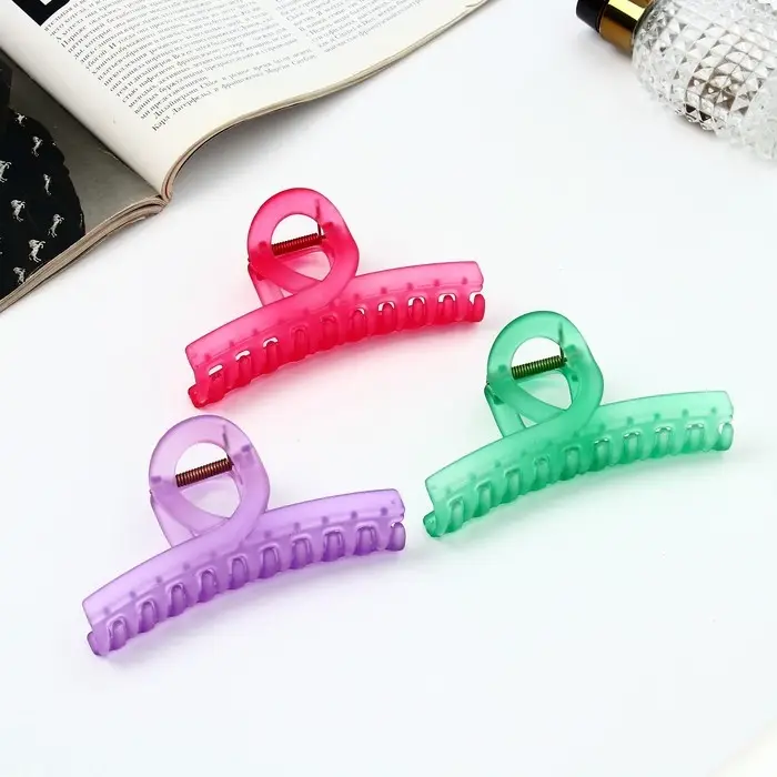 Крабик для волос «Фрида», дуга овал матовый, 11 см, МИКС Крабик для волос «Фрида», дуга овал матовый, 11 см, МИКС