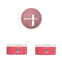 Точилка ErichKrause Universe, 1 отверстие, с контейнером, отверстие диаметром 8 мм, МИКС