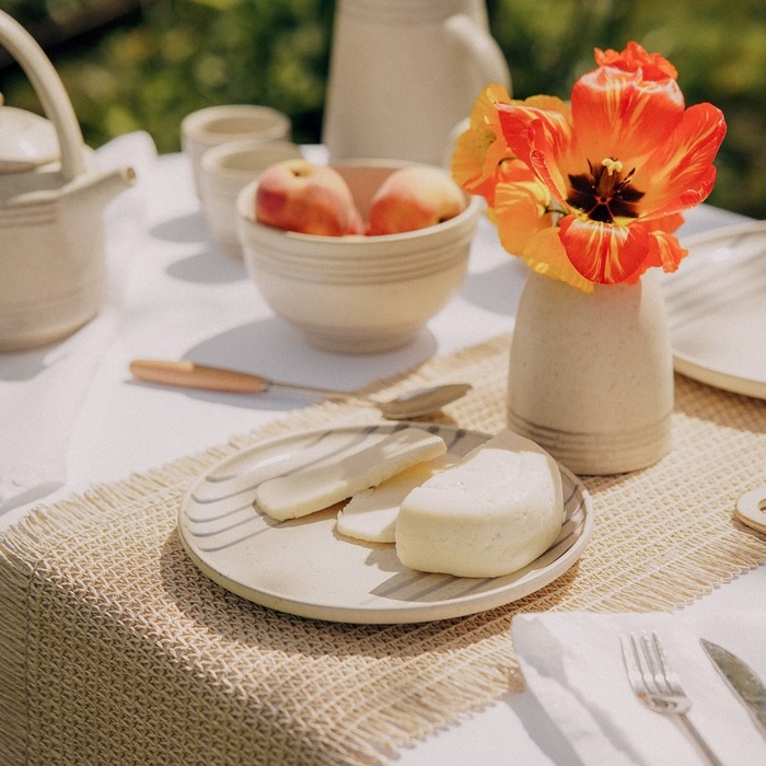 Тарелка керамическая SL Home «Райяс», d=21 см, цвет бежевый Тарелка керамическая SL Home «Райяс», d=21 см, цвет бежевый