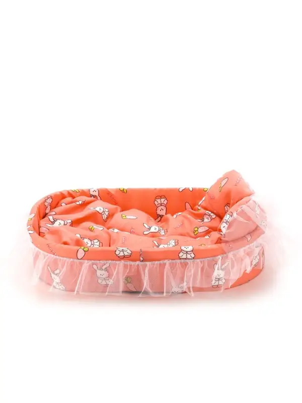 Кроватка для животных, 57&times;40&times;13 см, розовая