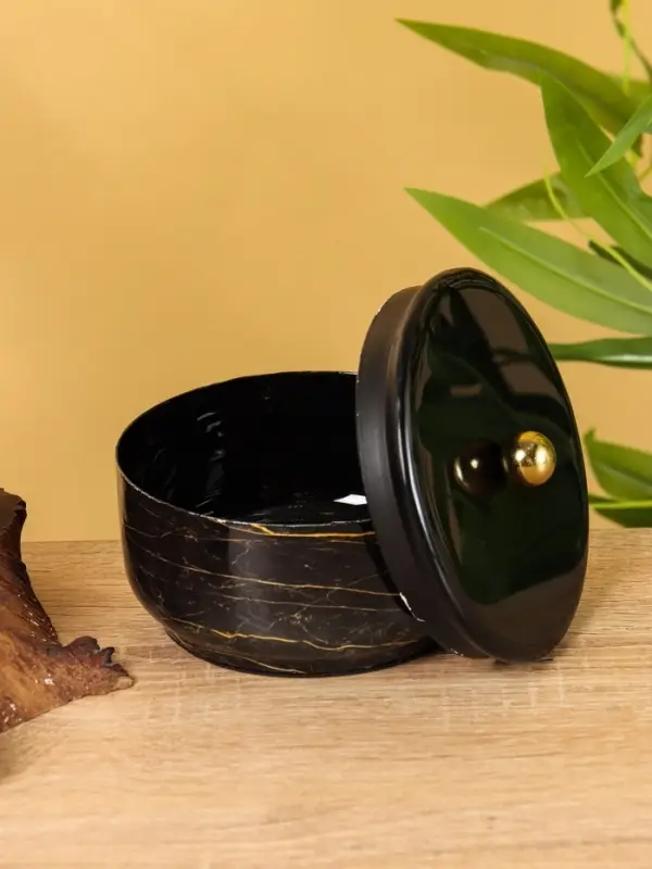 Конфетница с крышкой  Конфетница с крышкой "Тёмный шоколад" 11х11х7 см