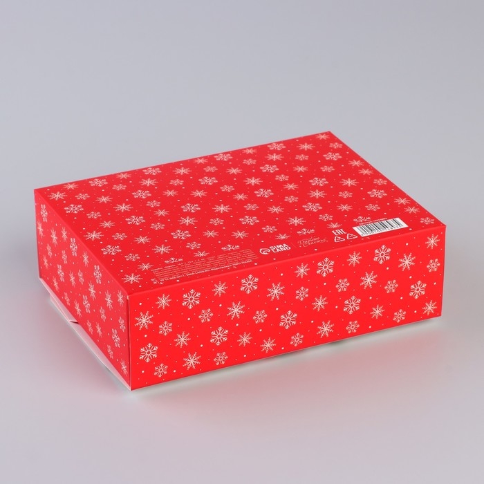 Коробка новогодняя складная «Счастливого нового года» 16.5 х 12.5 х 5 см, Новый год Коробка новогодняя складная «Счастливого нового года» 16.5 х 12.5 х 5 см, Новый год