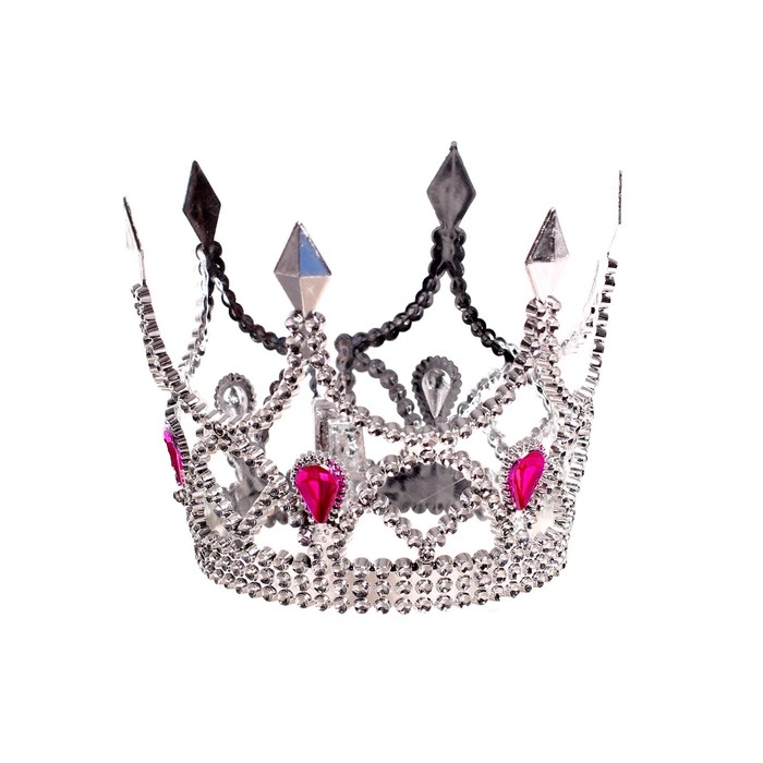 Венец королевы, цвет серебро Венец королевы, цвет серебро