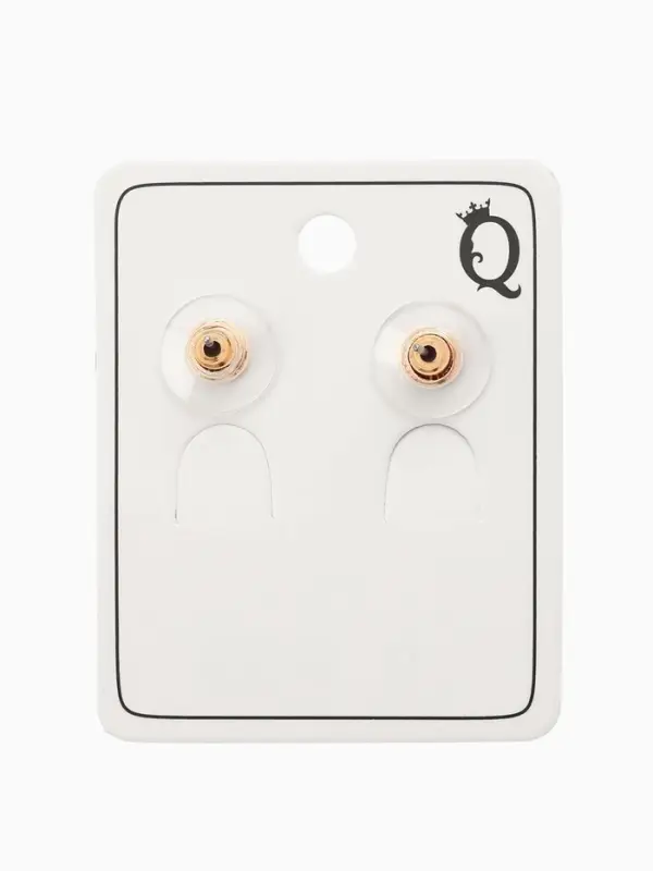 Серьги эмаль Серьги эмаль "Сердечки" вытянутые, цвет красный в золоте