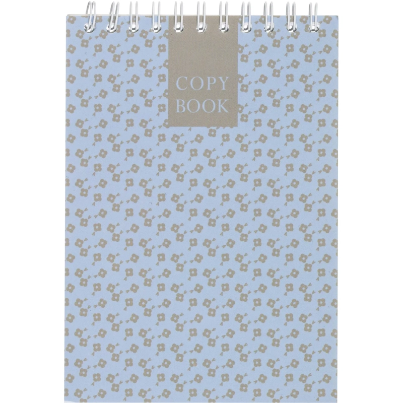 Блокнот А6,60л,точка,греб.верхн,обл.глянц.лам. Attache Fleur Лазурь