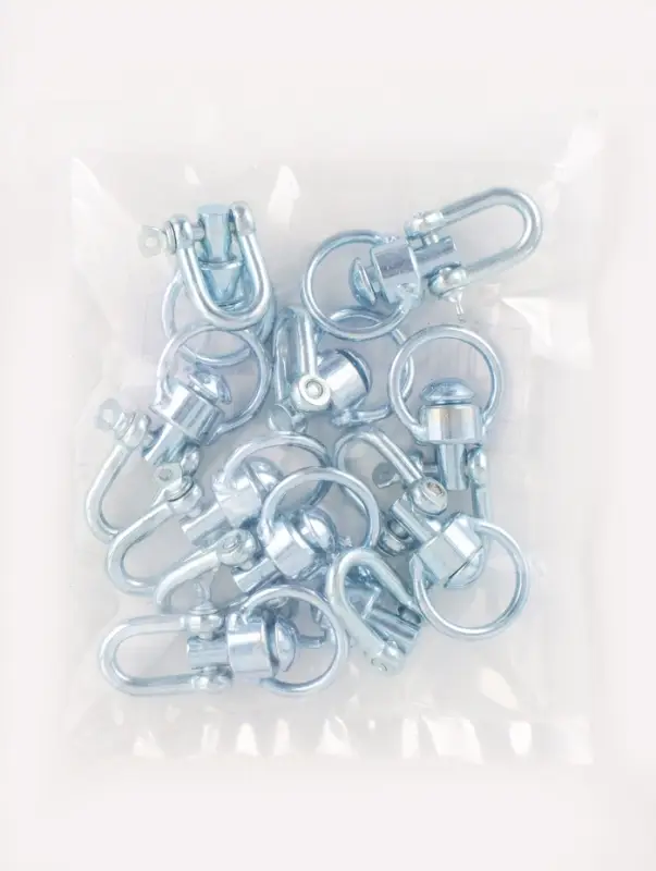 Вертлюг со скобой, малый (длина-6 см, ширина-3 см), 10 шт.