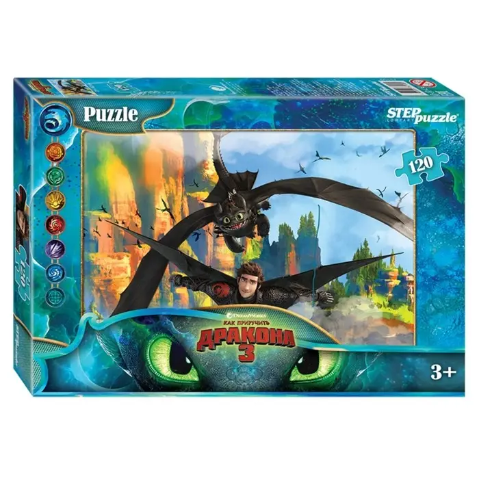 Пазл «Как приручить дракона - 3», 120 элементов Пазл «Как приручить дракона - 3», 120 элементов
