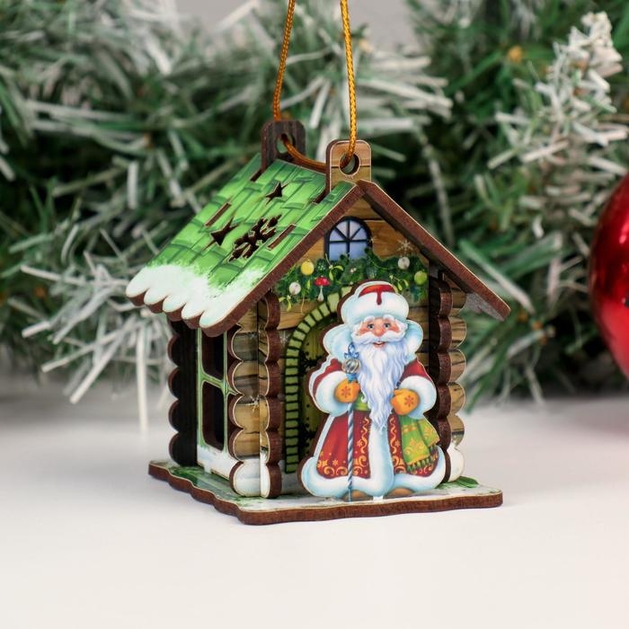 Новогодний домик-копилка Новогодний домик-копилка "Домик", 10х10х11 см, микс