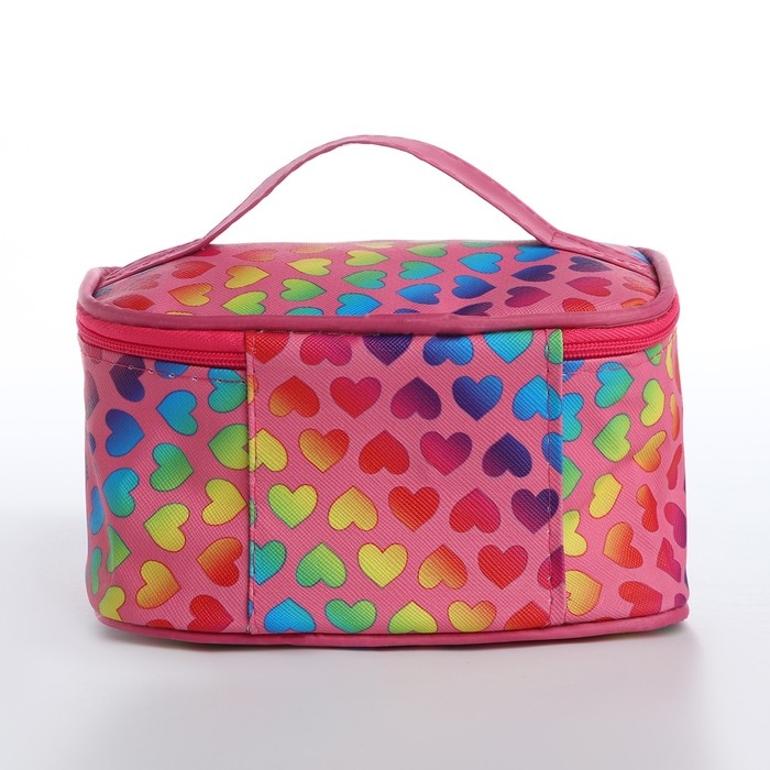 Косметичка-сундучок на молнии, цвет розовый Косметичка-сундучок на молнии, цвет розовый