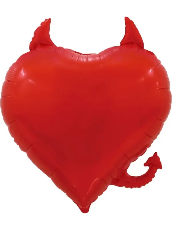 Воздушный шар фольгированный 30 Воздушный шар фольгированный 30" «Сердце, Чертенок»