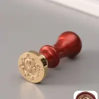 Печать для сургуча с пластиковой ручкой &laquo;Буква O на вензеле&raquo;, 2.5&times;2.5&times;6.3 см