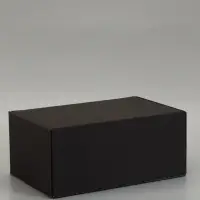 Коробка самосборная "Почтовая", черная, 40 х 27 х 18 см,