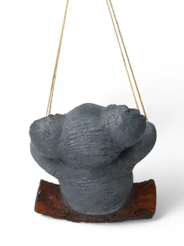 Садовая фигура из полистоуна &laquo;Коала на бревне&raquo;, подвесная, 25&times;15&times;24 см