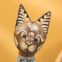 Сувенир «Кошка», 60×14×6 см, дерево, коричневый, МИКС