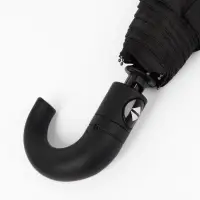 Зонт автоматический &laquo;Однотон&raquo;, 3 сложения, 8 спиц, R=48/55 см, d=96 см, чёрный