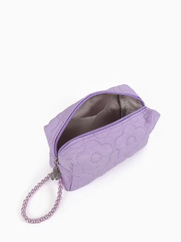 Косметичка дор Цветок 17*6*9, отд на молнии, сиреневый