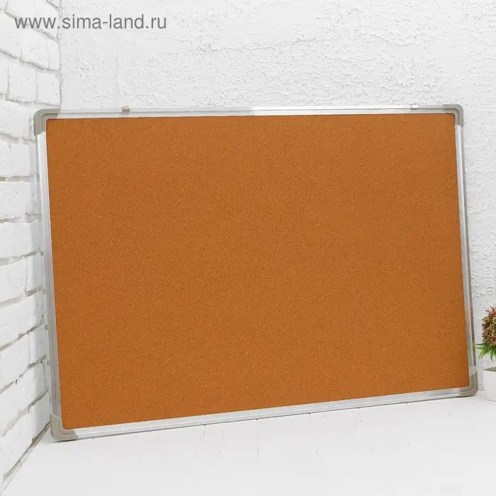 Доска двусторонняя, пробковая и магнитно-маркерная, 90&times;60 см