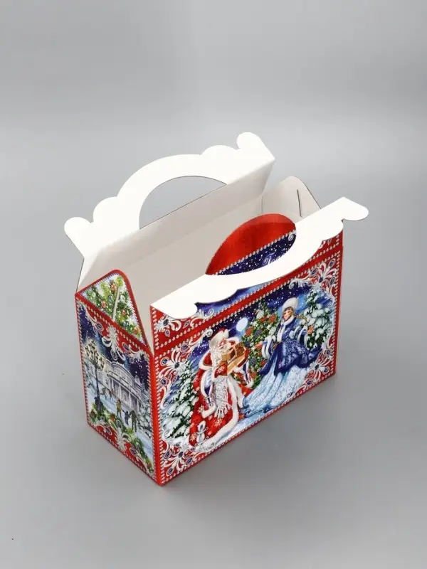 Подарочная новогодняя коробка «На катке», для сладких подарков, 25×12×24 см Подарочная новогодняя коробка «На катке», для сладких подарков, 25×12×24 см