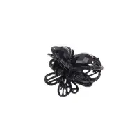Крабик для волос &laquo;Чёрный ажур&raquo;, бабочка, 2.3 см