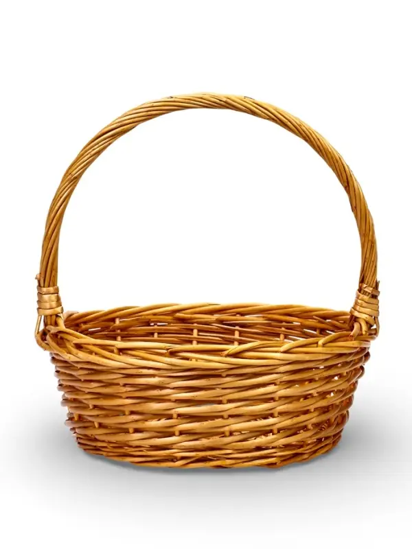 Набор корзин 3 шт 44х44х16, 37х37х14, 31х31х12 см руска 17/15/13см  лоза натур