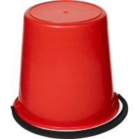 Ведро 10 л хозяйственное пластиковое красное