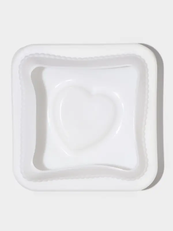 Форма для выпечки и муссовых десертов KONFINETTA «Любовь в квадрате», силикон, 11.4×12×4.4 см, белая Форма для выпечки и муссовых десертов KONFINETTA «Любовь в квадрате», силикон, 11.4×12×4.4 см, белая