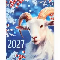 Календарь 2027 перекидной на ригеле А3 &laquo;Год козла&raquo;