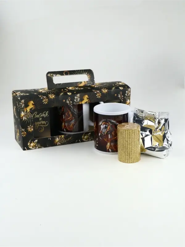 Набор чай кружка свеча &laquo;Счастья и удачи&raquo;