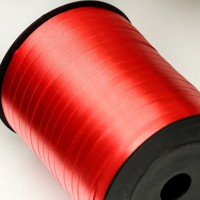 Лента для декора, подарков и шаров, красный, 0.5 см &times; 500 ярдов