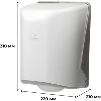 Диспенсер для полотенец рулон Luscan Prof Optima ЦВ 1by1 белый