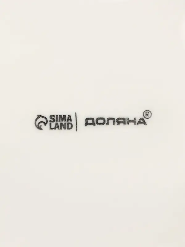 Блюдо прямоугольное Доляна White Label, 24.5&times;15.5 см, фарфор, белое
