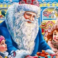 Подарочная новогодняя коробка &laquo;Новогодняя карусель&raquo; 15.8&times;15.8&times;23.5 см