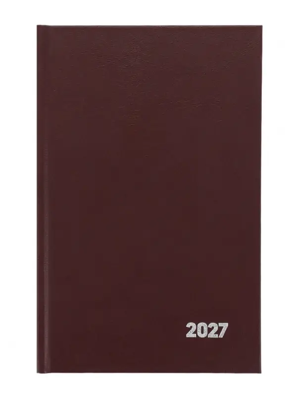 Ежедневник датированный Calligrata, А5, 2027, твёрдая обложка из бумвинила, 168 листов, коричневый