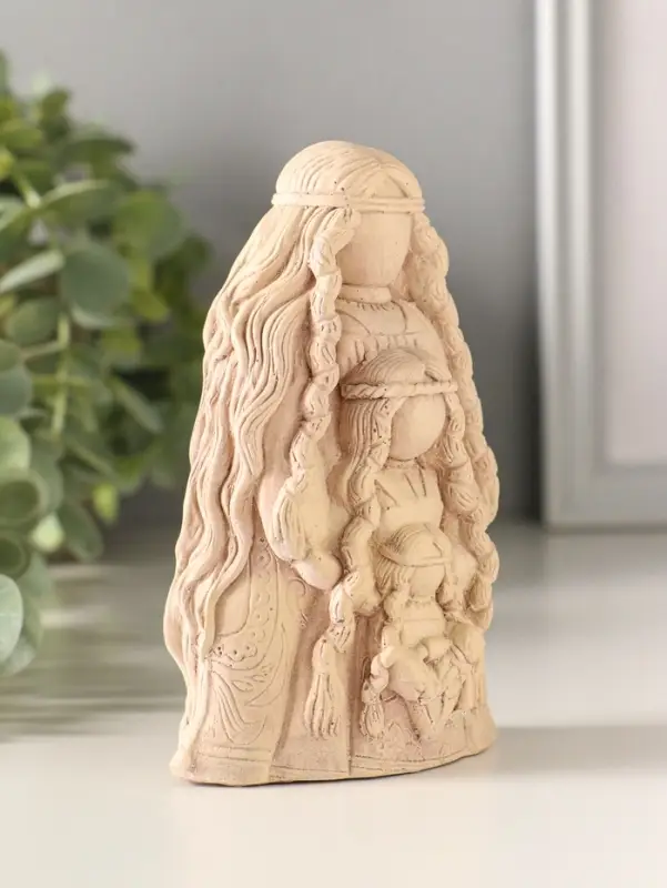 Статуэтка "Родовница" 13х5 см, цвет бежевый с эф. состаривания