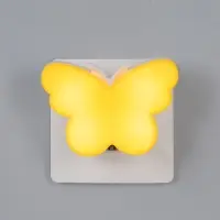 Ночник RISALUX &laquo;Бабочка&raquo;, LED, 1 Вт, жёлтый, 9&times;6&times;6 см