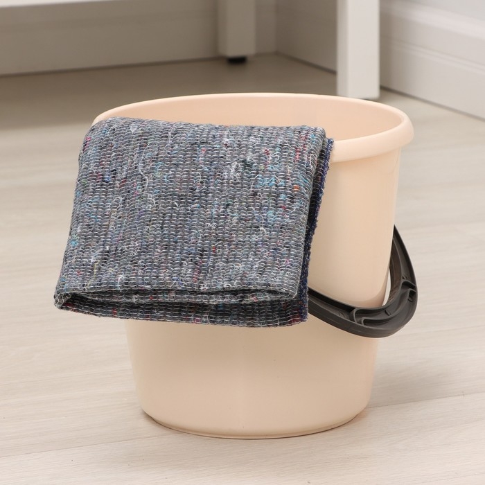 Салфетка - тряпка хозяйственная Доляна, 60×80 см, плотность 180 г/м², строчка 2,5 мм, с оверлоком, серая Салфетка - тряпка хозяйственная Доляна, 60×80 см, плотность 180 г/м², строчка 2,5 мм, с оверлоком, серая