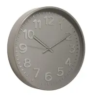 Часы настенные интерьерные, бесшумные, плавный ход, d=30.5 см, серые