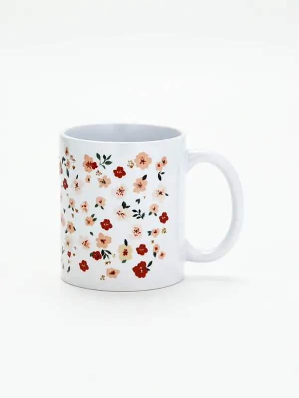 Гифтбокс с чаем, конфетами и еждневником "Цветочный паттерн"